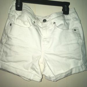 white jean shorts